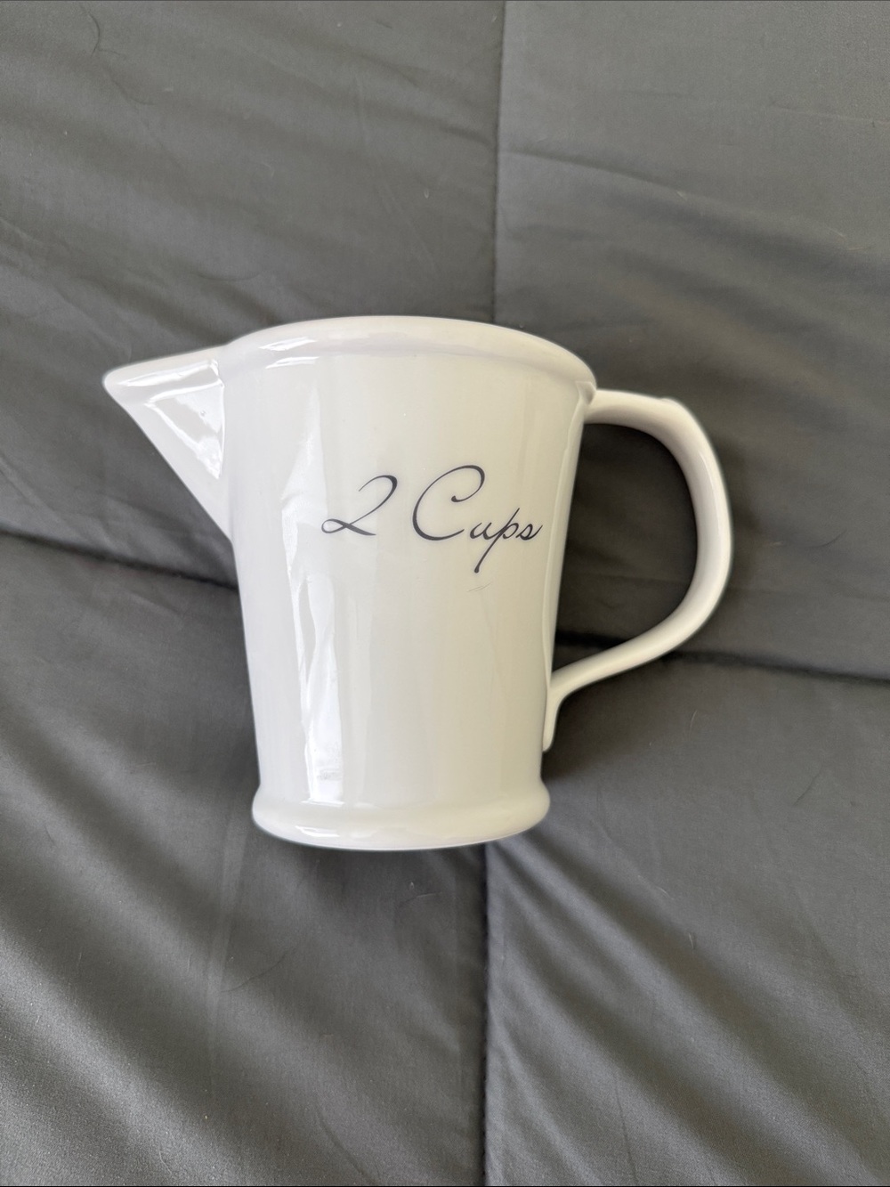 Cost Plus World Market White Ceramic 2-Cup Pitcher